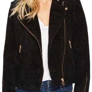 Blank NYC Black Suede Jacket